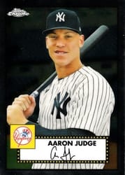 2021 Topps Chrome Platinum Anniversary Base Set Aaron Judge #142 card