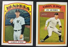 2021 Topps Heritage Aaron Judge Action #121 card