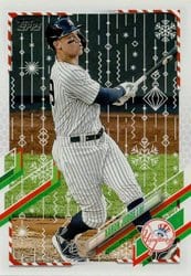 2021 Topps Holiday Base Set Aaron Judge #HW99 card