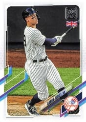 2021 Topps UK Edition Base Set Aaron Judge #99 card