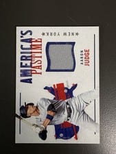 2022 Panini Chronicles America's Pastime Swatches Aaron Judge #APS-AJ card
