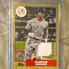 2022 Topps 1987 Topps Baseball Relics (Series 1) Aaron Judge #87R-AJ card