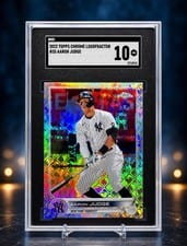 2022 Topps Chrome Logofractor Edition Base Set Aaron Judge #35 card