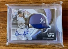 2022 Topps Commemorative Batting Helmet Relic Autographs Aaron Judge #BH-AJ