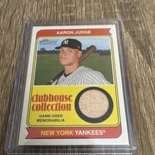 2022 Topps Heritage Clubhouse Collection Relics High Number Aaron Judge #CCR-AJ card