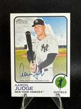 2022 Topps Heritage Real One Autographs Aaron Judge #ROA-AJ card