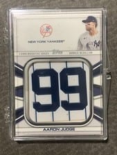 2022 Topps Player Jersey Number Medallion Relics Aaron Judge #JNM-AJ card
