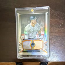 2022 Topps Tribute Dual Relics Aaron Judge #DR-AJ card
