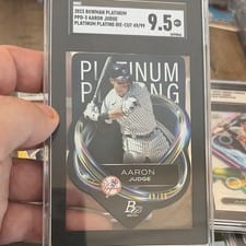 2023 Bowman Platinum Plating Die-Cuts Aaron Judge #PPD-3 card