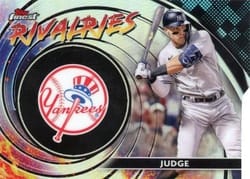 2023 Finest Rivalries Die-Cut Aaron Judge #FR-9 card