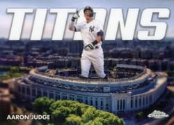 2023 Topps Chrome Update Titans Aaron Judge #CT-11 card