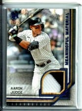 2023 Topps Museum Collection Meaningful Material Relics Aaron Judge #MMR-AJ card