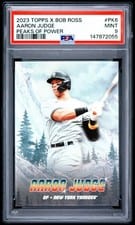 2023 Topps x Bob Ross: The Joy of Baseball Peaks of Power Aaron Judge #PK-6 card