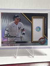 2024 Topps Chrome Topps Chrome Authentics Aaron Judge #TCA-AJ card