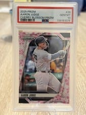 2025 Panini Prizm Aaron Judge Cherry Blossom Prizm #26 card