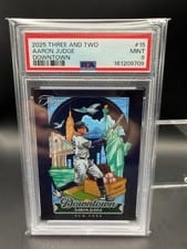 2025 Panini Three and Two Downtown Aaron Judge #15 card