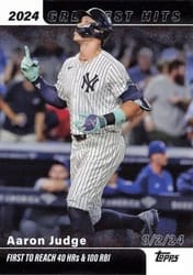 2025 Topps 2024 Greatest Hits Aaron Judge #GH-1 card