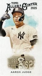 2025 Topps Allen & Ginter 1889 N22 (Minis) Aaron Judge #N222-2 card