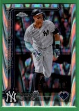 2025 Topps Chrome Aaron Judge Raywave #99 card