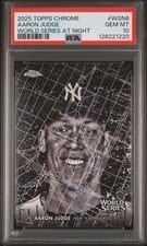 2025 Topps Chrome World Series at Night Aaron Judge #WSN-6 card