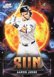 2025 Topps Cosmic Chrome Planetary Pursuit Sun Aaron Judge #PPS-1 card