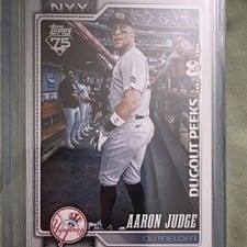 2025 Topps Dugout Peeks Aaron Judge #DP-4 card