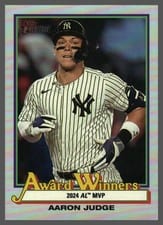 2025 Topps Heritage Award Winners Aaron Judge #AW-2 card
