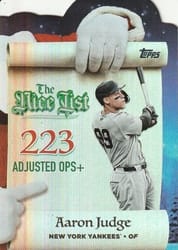 2025 Topps Holiday Making the Nice List Aaron Judge #MNL-25 card