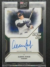 2025 Topps MLB MVP Collection Base Autographs Aaron Judge #43-A card
