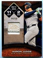 2025 Topps Rounding the Bases Relics Aaron Judge #RTB-JUD2 card