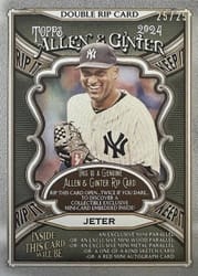 2024 Topps Allen & Ginter Double Rip Cards Aaron Judge / Derek Jeter (New York Yankees) #DRIP-JJ card