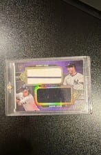 2024 Topps Triple Threads Dual Jumbo Relics Aaron Judge / Gerrit Cole #DRJ-JC card