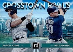 2022 Donruss Crosstown Rivals Aaron Judge / Pete Alonso #CR-AP card