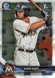 2018 Bowman Chrome Prospects Aaron Knapp #BCP5 card