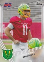2020 Topps XFL Base Set Aaron Murray #165 card