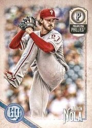 2018 Topps Gypsy Queen Base Set Aaron Nola #96 card