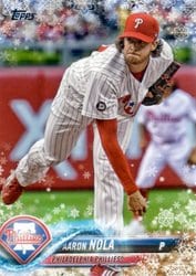2018 Topps Holiday Base Set Aaron Nola #HMW115 card