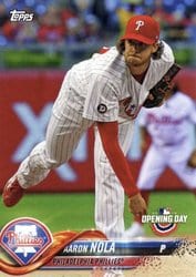 2018 Topps Opening Day Base Set Aaron Nola #81 card
