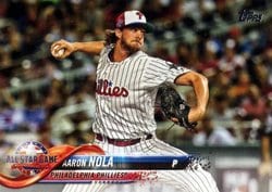 2018 Topps Update Base Set Aaron Nola #US296 card