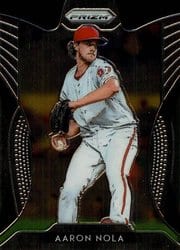 2019 Panini Prizm Base Set Aaron Nola #191 card
