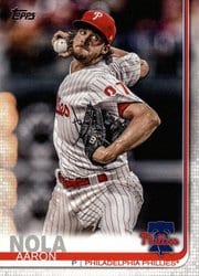 2019 Topps Base Set Aaron Nola #163 card
