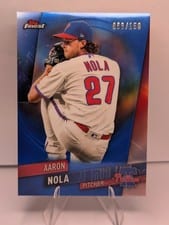 2019 Topps Finest Aaron Nola Refractor #6 card