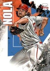 2019 Topps Fire Base Set Aaron Nola #131 card