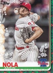 2019 Topps Holiday Base Set Aaron Nola #HW152 card