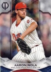 2019 Topps Tribute Base Set Aaron Nola #63 card