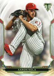 2019 Topps Triple Threads Base Set Aaron Nola #45 card