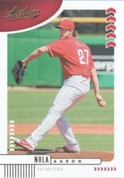 2020 Panini Absolute Base Set Aaron Nola #21 card