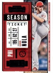 2020 Panini Contenders Base Set Aaron Nola #19 card