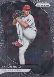 2020 Panini Prizm Base Set Aaron Nola #55 card