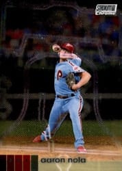2020 Stadium Club Chrome Base Set Aaron Nola #243 card